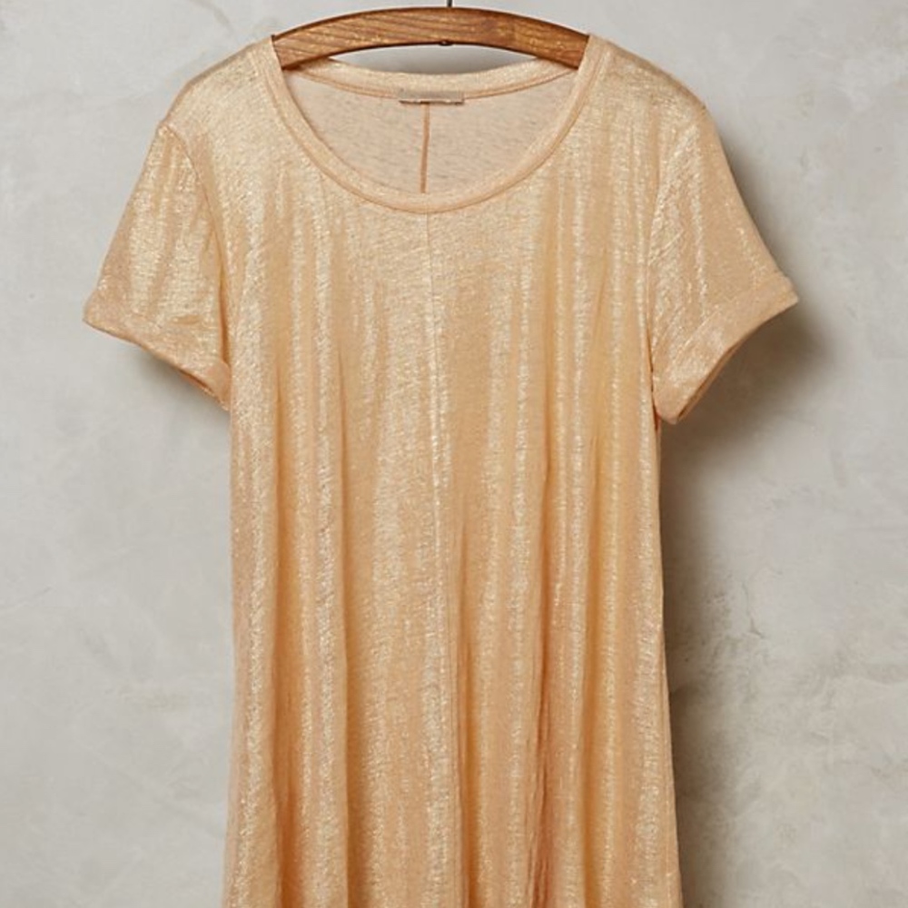 Glimmered Tee-Bordeaux